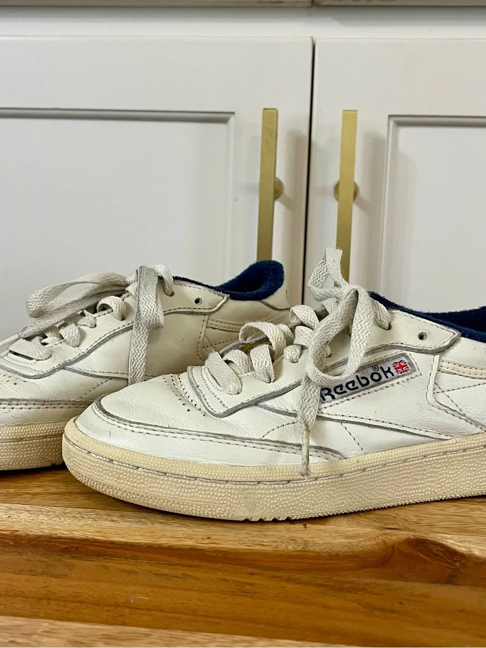 Reebok Big Kids classic Club C 85 Vintage in chalk/vector navy